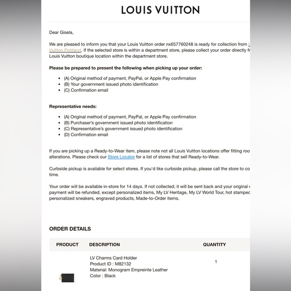 NWT Louis Vuitton card holder! Black empriente leather!! 🖤 - Picture 10 of 10